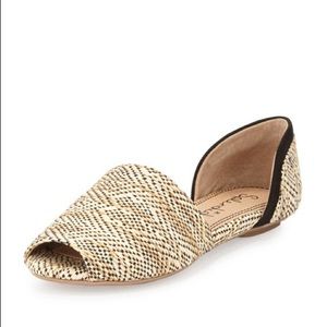 Splendid Akron Rattan Peep Toe d’Orsay Flat